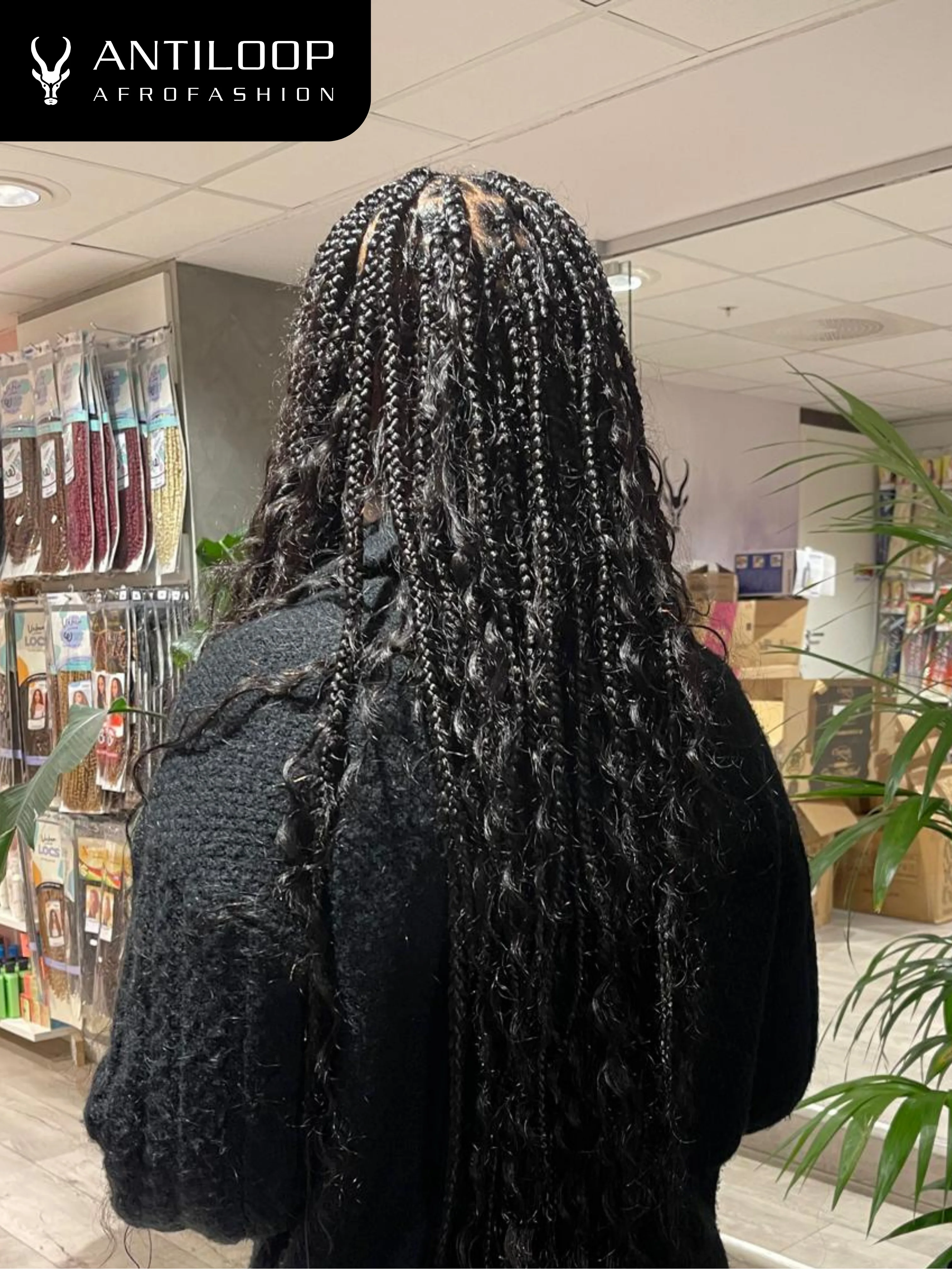 Stylist working on client